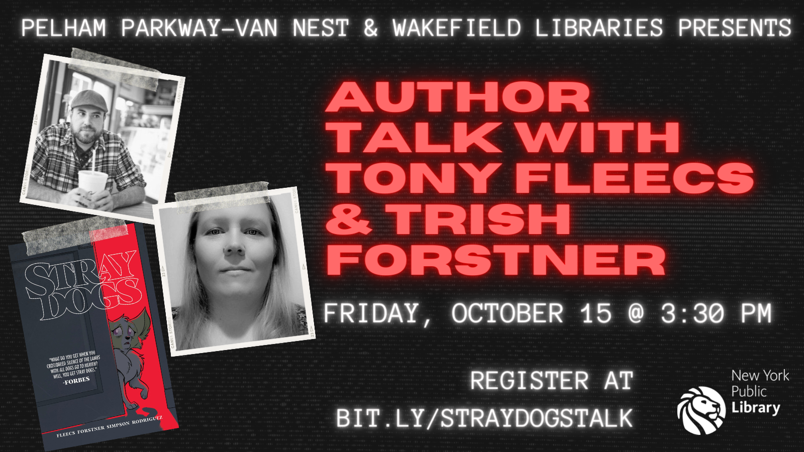 Author Talk with Comic Authors Tony Fleecs and Trish Forstner