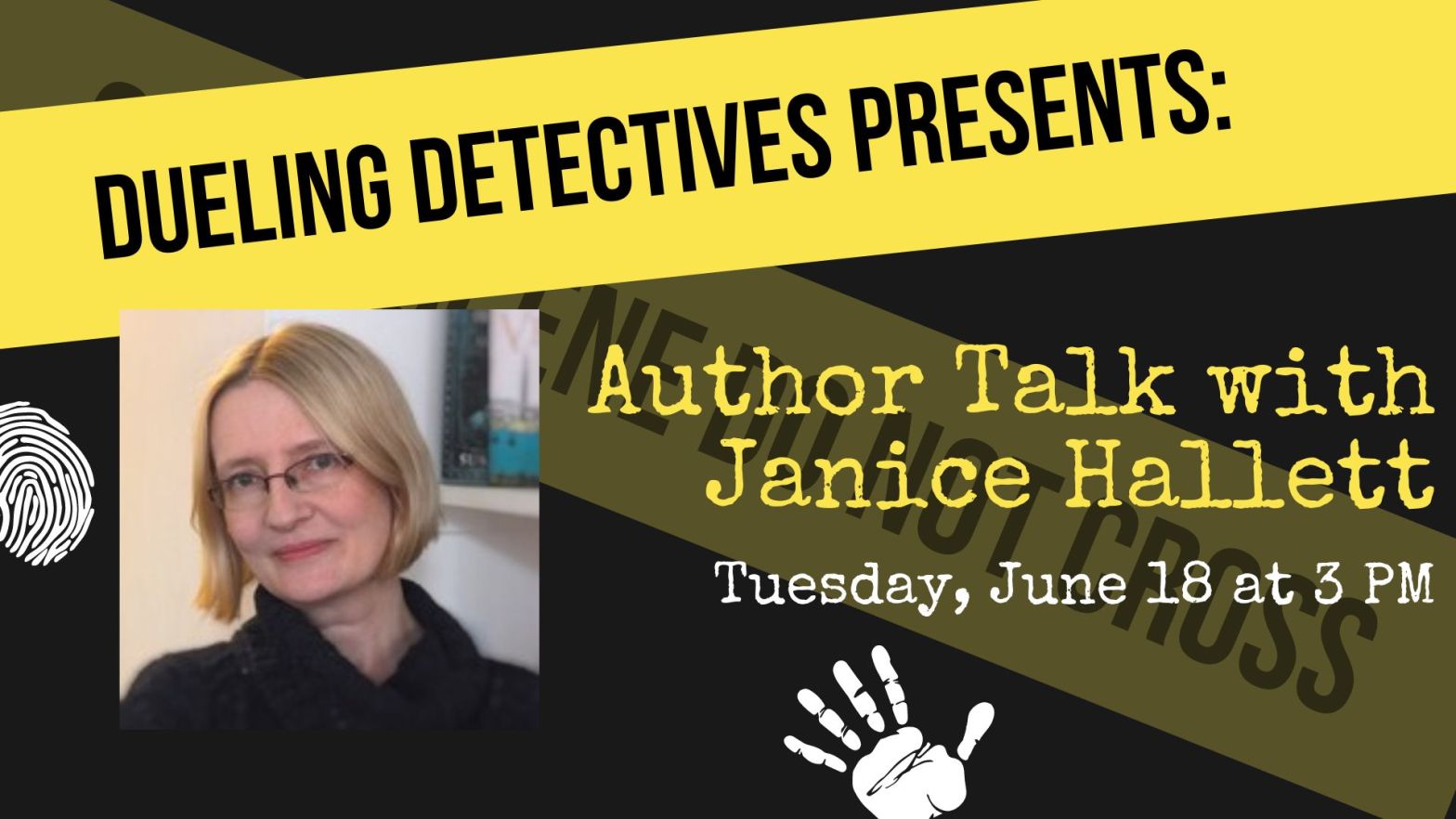 Bestselling Author Janice Hallett Visits Dueling Detectives